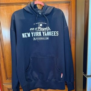 Vintage  Majestic Navy New York 2010 Yankees Playoffs Hoodie